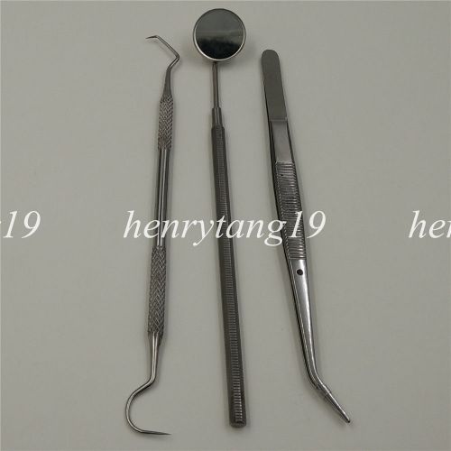 NEW 2 Pcs Dental Tool Set Kit Dentist Mirror Teeth Clean Pick Inspection Mirror