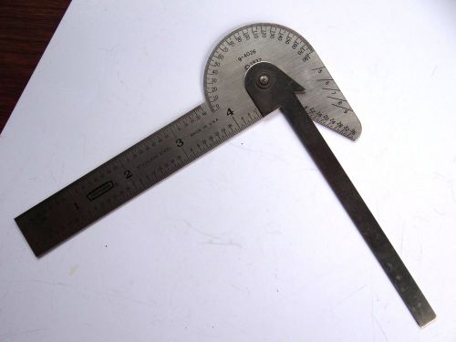 Vintage 1937 Craftsman 9-4026 Protractor + Case &amp; Instructions Square Gauge