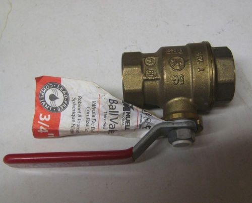 3/4&#034; NPT Ball Valve by Mueller 500 WOG 150 WSP Lead Free