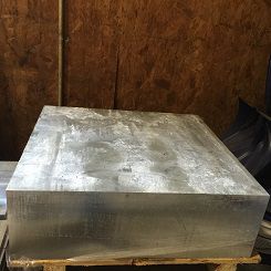 9 inch thick aluminum plate 6061 wide 26.5 long 28.375 for sale