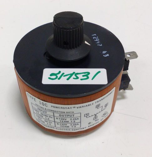 POWERSTAT 120V VARIABLE AUTOTRANSFORMER 10C