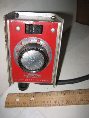 dayton 5 Amp Speed Control  4X599