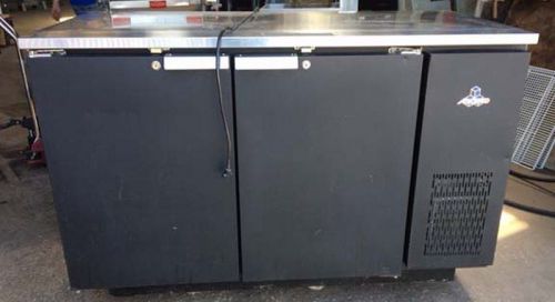 Ascend 58&#034; wide two door backbar beer keg cooler for sale