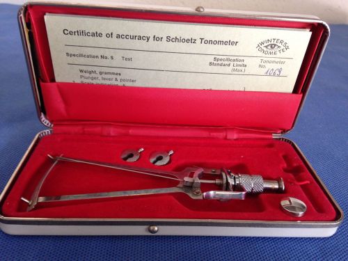 Schioetz Tonometer Improved w/ Case