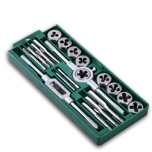 20pcs/set Tap and Die Set M3~m12 Screw Thread Metric Tap Wrench tapping drilling