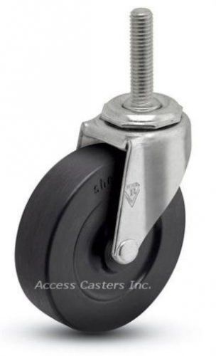 25stcrs-532 2-1/2&#034; swivel caster, soft rubber wheel, 5/16-18 x 3/4 threaded stem for sale