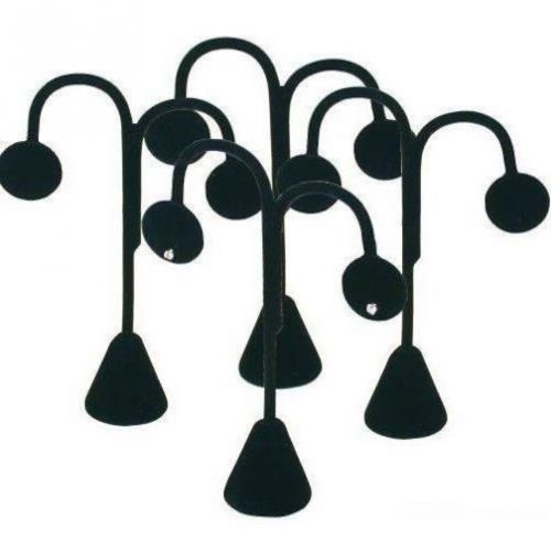 4 Black Velvet Earring Displays 4 3/4&#034;