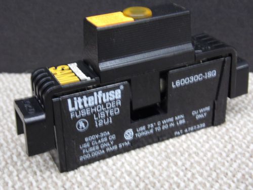 Littelfuse Fuse Holder L60030C-1SQ W/ Bussmann SAMI-7 Indicating Cover