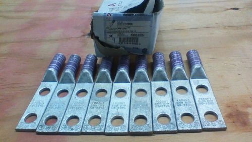 LOT OF 9 New Burndy KA282N  2-Hole Long Crimp Connector Lug 4/0 CU    W60