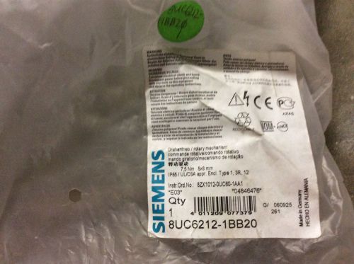 Siemens 8UC6212-1BB20 Rotary Switch