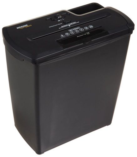 AmazonBasics 8-Sheet Strip-Cut Paper CD and Credit Card Shredder