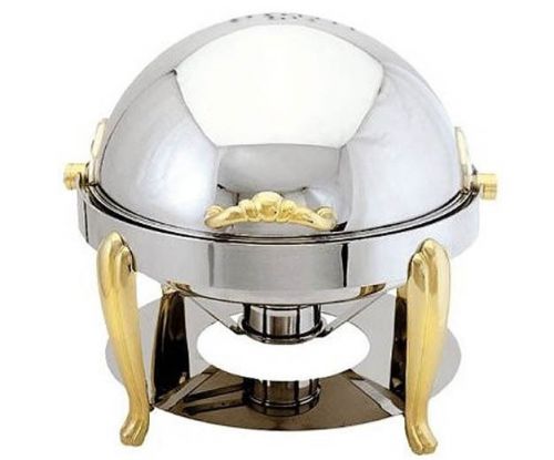 Update International BEL-17 8 Qt. Brass Accented Bel Air Chafer - NEW