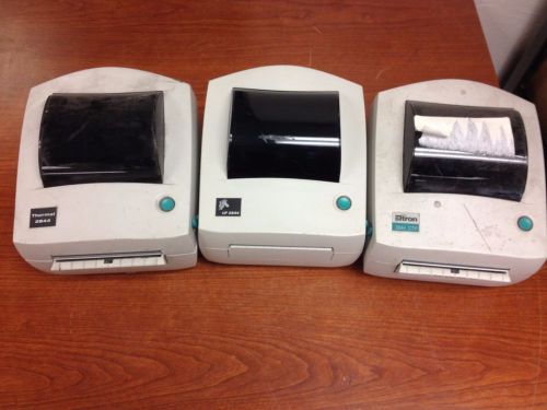 (Lot of 3) Zebra LP 2844 Thermal Label Printer (Power On) / OO2018