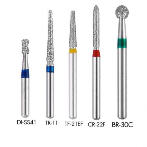 150 Pcs Dental Diamond Burs Flat-end Medium FG1.6mm for High Speed Handpiece