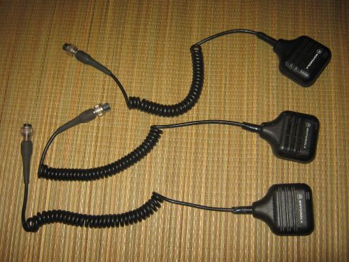 3 Motorola Speaker Mic&#039;s for P100 HT50 HT90 HT440 radios. NTN4849