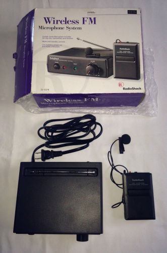 Radio Shack 32-1221B Wireless FM Microphone System 49MHz Works Great!