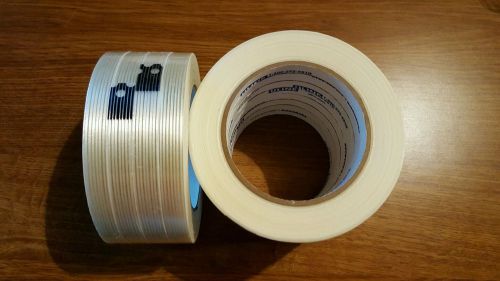 12 rolls 1/2&#034; x 60 yards filament reinforced strapping tape new. for sale