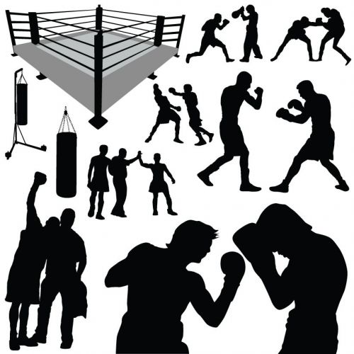 15 file sport Clipart for Vinyl Cutter boxing run bike ski golf tennis gym eps