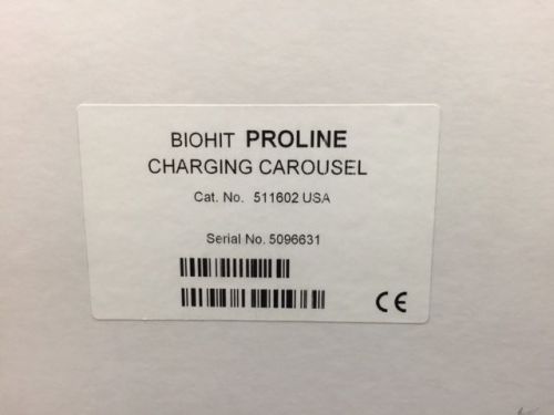 BIOHIT Proline Charging Carousel Cat# 511602 USA