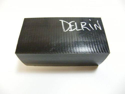 Delrin Black Plastic 5-3/16” x 2-1/8” x 2”