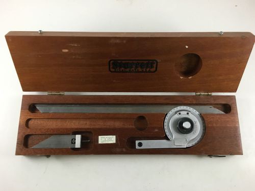 Starrett No. C364 12&#034; 0 to 90 Thru 360° Universal Vernier Bevel Protractor