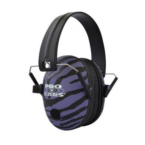 Pro Ears P200PUZ Pro 200 Ear Muffs 19 dBs NRR - Purple Zebra