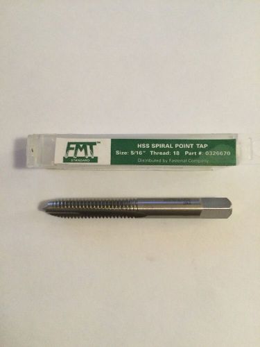 FMT Standard HSS Spiral Point Tap 5/16&#034; Thread 18 Part 0326670 Qty 1