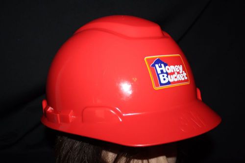 Honey Bucket Red Hard Hat 3m h-700 porta-potty outhouse