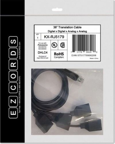 Ezcords ezc-kx-rj5179 digital 2 port x analog 2 port translation cable for sale