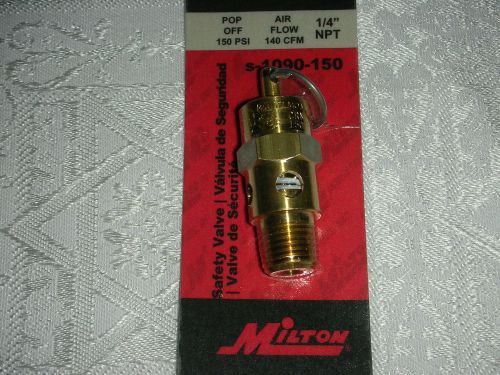 Milton Ind.Safety Valve Air Compressor 1/4&#034;NPT S-1090-150 PSI 150 ASME *New USA