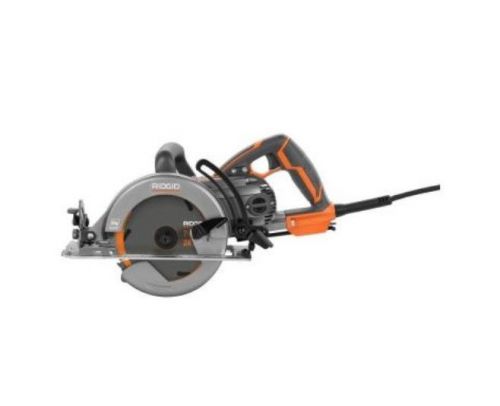 RIDGID Circular Saw 15-Amp 7-1/4 in. Worm Drive Power Cutting Tool Lightweight