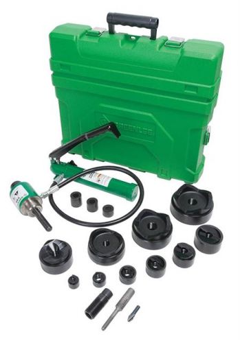 Greenlee 7310sb 1/2&#034;x4&#034; hydraulic driver punch set for sale