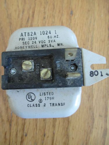 Vintage honeywell at82a 1024 class 2 transformer pri 120v 50hz ul for sale