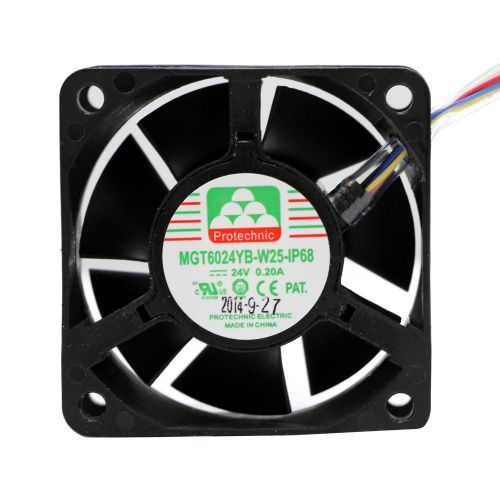 Protechnic 60mm IP68 Waterproof Fan MGT6024YB-W25 IP68  24VDC 27.28 CFM