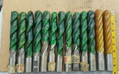 1&#034;X 8 1/2&#034; BALL END MILLS HSS  13 PCS.