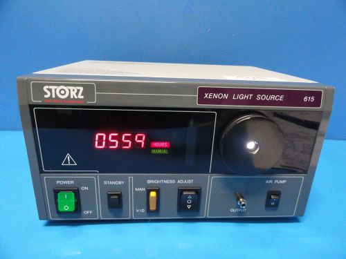 KARL STORZ 615c FIBER OPTIC XENON LIGHT SOURCE / LUMINATOR W/ AIR PUMP (7404)