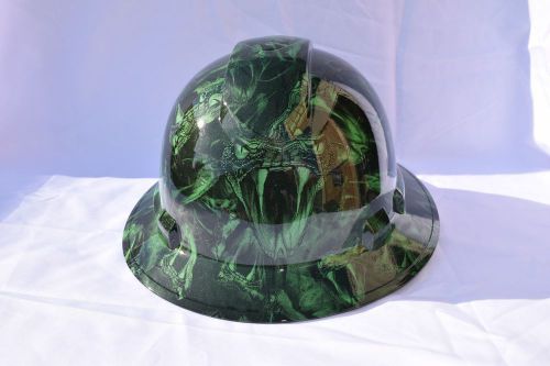 Pyramex Ridgeline Wide Brim Hard Hat custom hydro dipped Synergy Green Venom