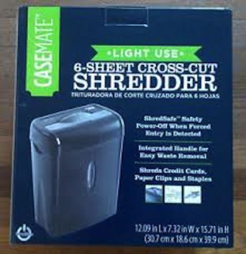 ~~CASEMATE  8-SHEET LIFTOFF CROSS-CUT PAPER SHREDDER~CREDIT CARDS~ PAPER CLIPS~~