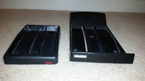 Lot of 2 Rolodex Tray Card File Black Base NR