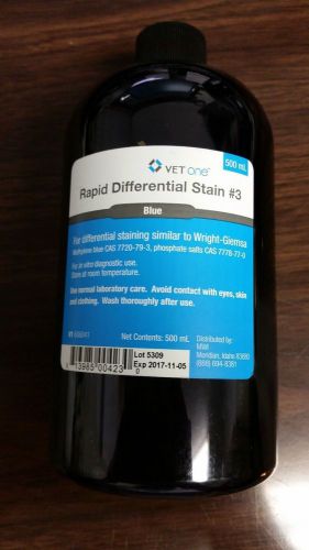 Vet Supply DIP QUICK #3 COUNTERSTAIN ONLY 500ML BLUE Lab Slide Vet