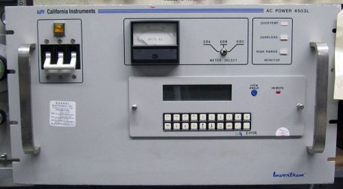 California Instruments 4503L 4500VA Programmable AC Power Source/Supply 1/3 Ph