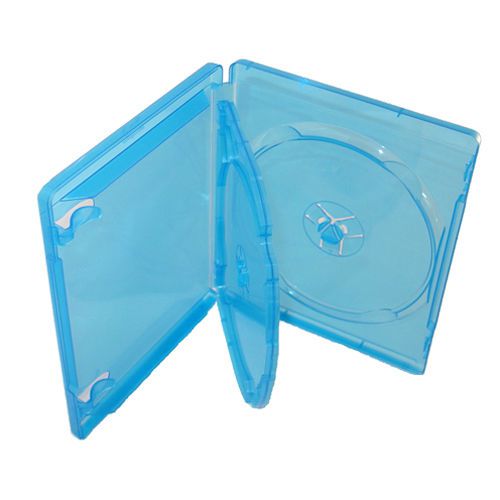 50 New High Quality 14mm Triple 3 Blu Ray DVD Case Licensed Logo LDB-BD3BLU-14MM