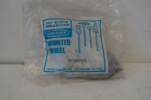 NOS 3 PACK 3 1/2&#034; OAL 1/2&#034; BAY STATE ABRASIVES DRESSER MOUNTED GRINDING WHEELS