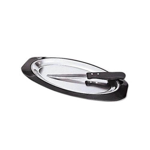 Admiral Craft SIZ-1385H Sizzle Steak Platter Underliner oval 13-1/2&#034; x 8-1/2&#034;