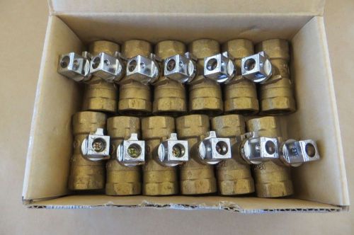 NEW 12 Brass Ball Valves Gas American Valve Milano M85C 1/2&#034; Threaded Tee NR!