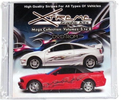 XTREME GRAPHIC KITS VOL 5-8  VEHICLE GRAPHICS PRINTS SIGN VINYL SIGNAGE