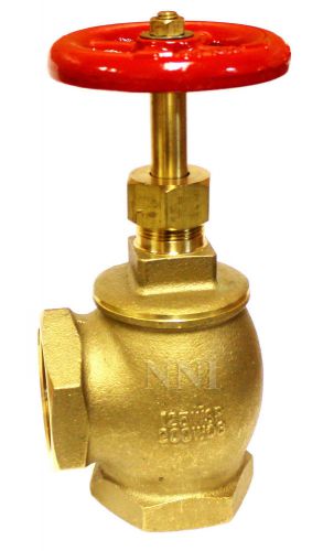 1-1/2&#034; NPT Angle Globe Stop Valve Rubber Seat 200 psi