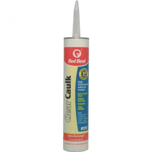 Clear Caulk Adhesive 1.1 Oz Red Devil, Inc Adhesive Caulk 0870 075339008706