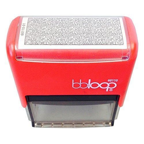 bbloop BBloop? Stamp Identity Theft Guard. Self-Inking. 3&#034; x 1 3/8&#034; Print