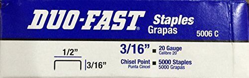 Duo-Fast 5006-C Galvanized Wide Crown Staple, Leg: 3/16&#034;